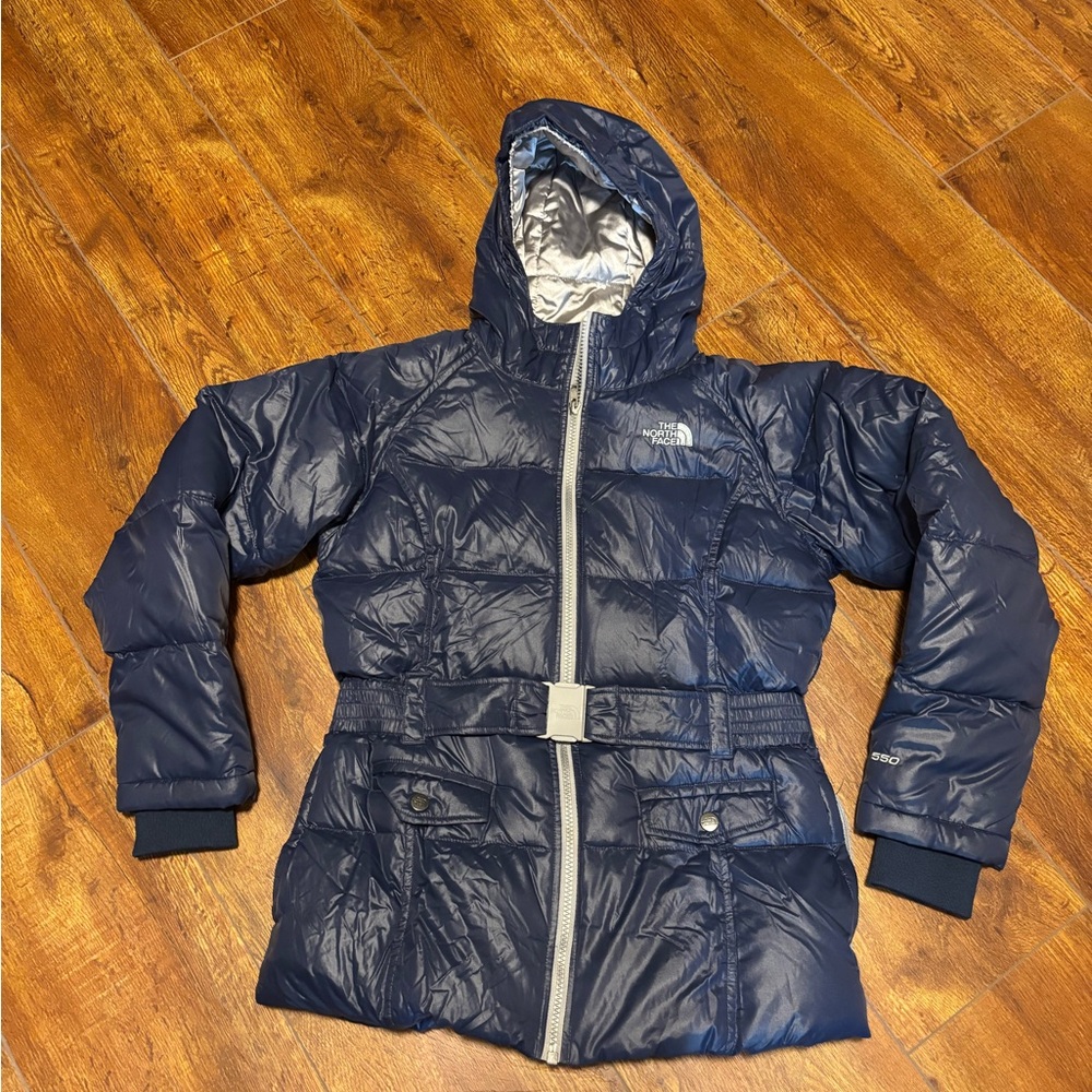 The North Face Kids Puffer Jacket - Blue and Silver